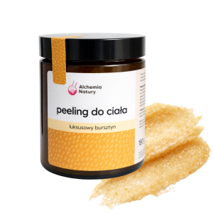 peeling naturalny z bursztynem