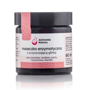 Maseczka enzymatyczna z oczyszczającą glinką różową