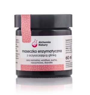 Maseczka enzymatyczna z oczyszczającą glinką różową