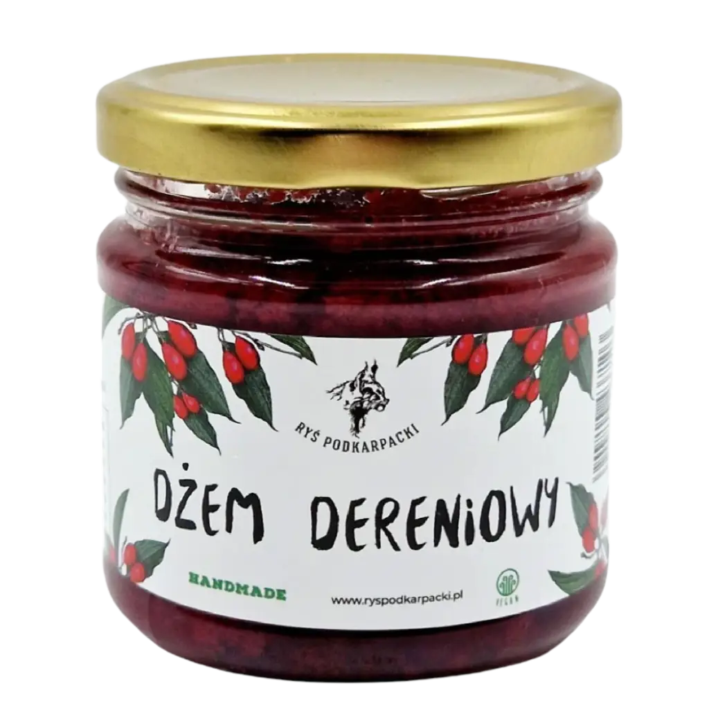 Dżem dereniowy handmade producent Ryś Podkarpacki 190 g