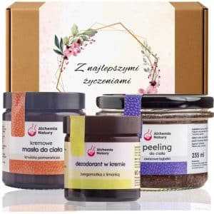 zestaw prezentowy peeling masło dezodorant